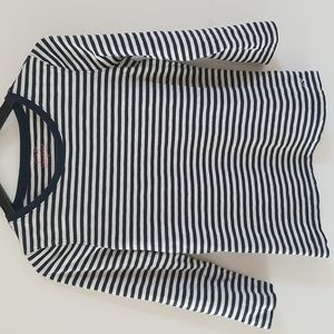 Vinyard Vines White & Blue Striped  Pullover